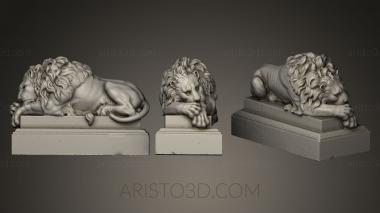 Figurines lions tigers sphinxes (STKL_0126) 3D model for CNC machine